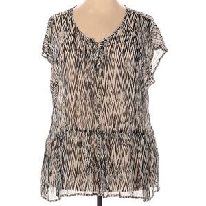 Lucky Brand, short sleeve blouse top